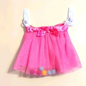 Pink Peppa pig pom-pom skirt size 4t